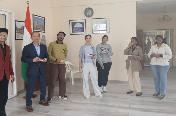 Indian Embassy organized a counselling session for students in Tashkent.