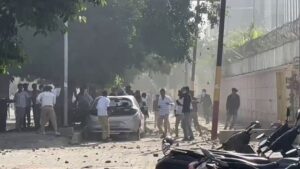 Noida Labour Violence on Monday saw protesters pelting stones.