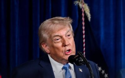 US President Donald Trump speaks at the White House while addressing Operation Epic Fury.