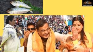 Assam Chief Minister Himanta Biswa Sarma addresses a rally ahead of the 2026 West Bengal Assembly elections.