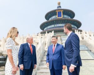 At the Hall of Prayer for Good Harvests in the Temple of Heaven, President Xi explained for President Trump and his family the concept of harmony.