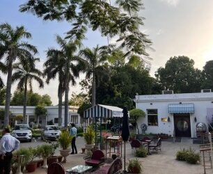 Exterior view of Delhi Gymkhana Club, a historic social and sporting institution in New Delhi.