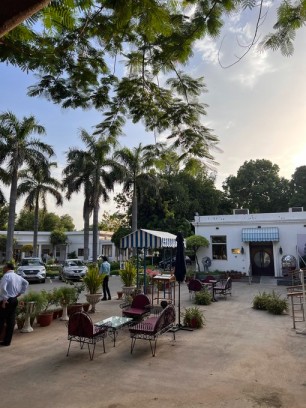Exterior view of Delhi Gymkhana Club, a historic social and sporting institution in New Delhi.