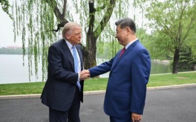 China President Xi Jinping held a private meeting with U.S. President Donald J. Trump at Zhongnanhai.