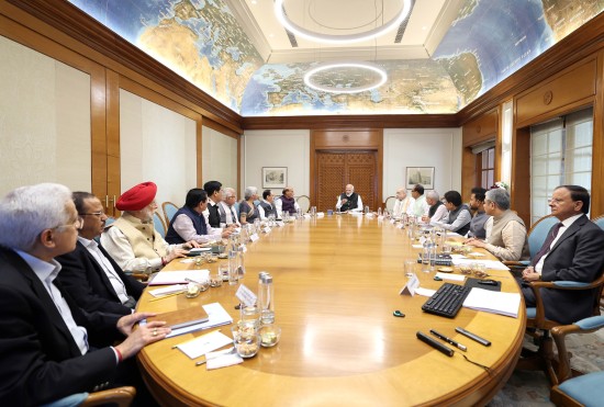 Prime Minister Narendra Modi chairs a meeting on energy crisis.