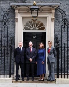 UK Prime Minister Keir Starmer at 10 Dawning Street.