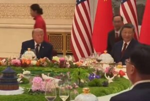 Viral Trump-Xi Banquet Clip Sparks Spy Theories.