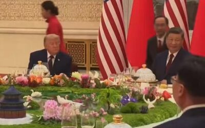 Viral Trump-Xi Banquet Clip Sparks Spy Theories.