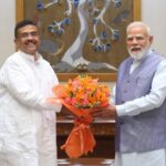 West Bengal Chief Minister Suvendu Adhikari with PM Narendra Modi.