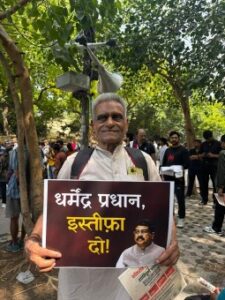 CJP founder Abhijeet Dipke arrived in Delhi ahead of a planned NEET-related protest at Jantar Mantar.