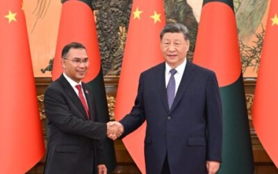 China President Xi Jinping met with Bangladesh’s Prime Minister Tarique Rahman, who is on an official visit to China.