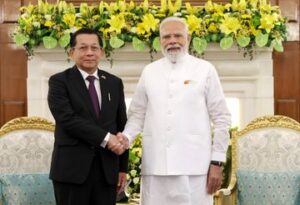 Modi, Min Aung Hlaing Deepen India-Myanmar Partnership with Focus on Trade and Security.