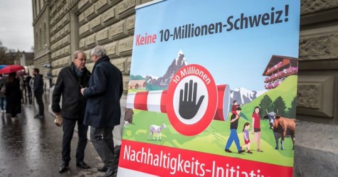 Swiss voters say NO to a 10 million population cap.