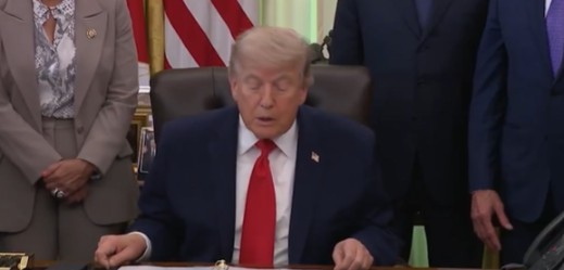 US President Donald Trump speaks to reporters on peace deal with Iran.