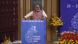 Union Minister for Textile Giriraj Singh at a function in New Delhi.