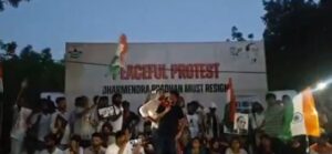 Cockroach Janata Party begins indefinite protest at Jantar Mantar, demanding Education Minister Dharmendra Pradhan's resignation.