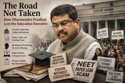 A representative image of education crisis in India.