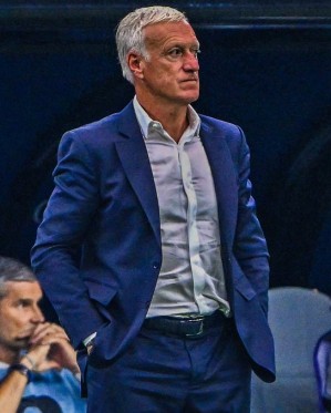 Didier Deschamps on the touchline during his final World Cup as France head coach.