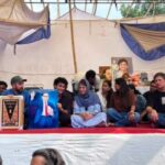 Former Jammu and Kashmir CM Mehbooba Mufti at CJP protest at Jantar Mantar.