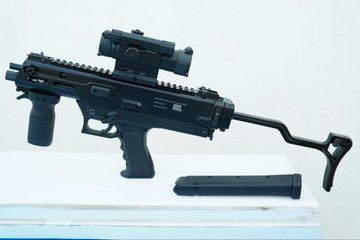 Indian army inducted 'Asmi' machine pistols into the Northern Command manufactured by Lokesh Machine.