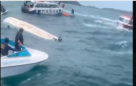 A speedboat carrying Indian tourists capsized off Vietnam's largest island.