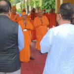 West Bengal Chief Minister Suvendu adhikari at Belur Math in Kolkata on Wednesday.