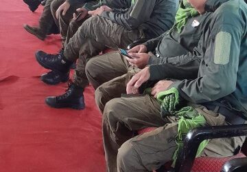 Surrendered KCP-PWG militants in Imphal.