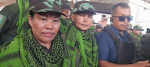 Kangleipak Communist Party–People’s War Group (KCP-PWG) cadre surrender in Imphal on Tuesday.