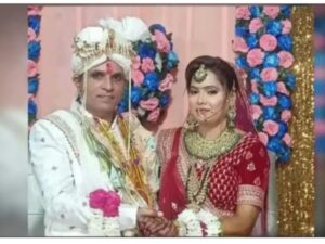 A marriage in India in which the woman died by suicide six months after she was married.
