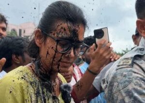 Ink Attack on AISA Chief Neha Bora in Ranchi Sparks Political Row.