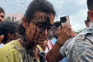 Ink Attack on AISA Chief Neha Bora in Ranchi Sparks Political Row.
