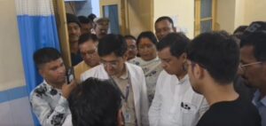 BJP Leader and Lok Sabha MP Anil Baluni meets injured in the Uttarakhand tunnel mishap on Friday.