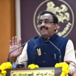 BJP vice president Ram Madhav speaks at an event in New Delhi.