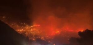 A fast-moving wildfire near Omiš, Croatia injured dozens and forced thousands to flee.
