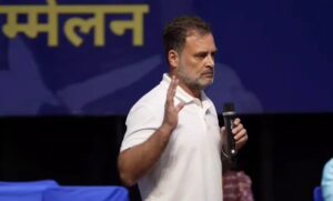Leader of the Opposition in the Lok Sabha Rahul Gandhi at a function in New Delhi.