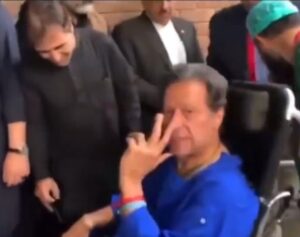 Pakistan's former Prime Minister Imran Khan was wheel-chaired to a private hospital on Friday.