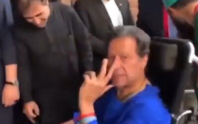 Pakistan's former Prime Minister Imran Khan was wheel-chaired to a private hospital on Friday.