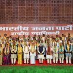 Prime Minister Narendra Modi met the BJP’s newly appointed national office-bearers as the party announced Seva Setu Abhiyan and a month-long Seva Sankalp Abhiyan.