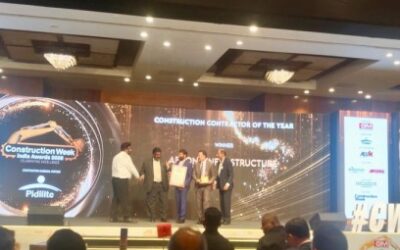 Afcons won the prestigious ‘Construction Contractor of the Year’ Award at the 16th Construction Week Awards ceremony held yesterday at the Sahara Star, Mumbai.