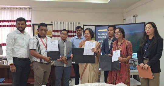 Bharat Forge announced the inauguration of a water harvesting project in Darzo village, Mizoram.
