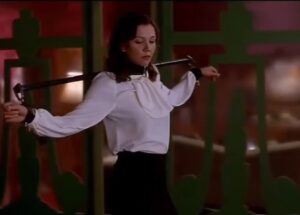 Maggie Gyllenhaal in a film.
