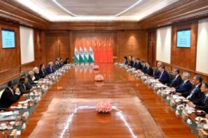 Prime Minister Narendra Modi and Chinese President Xi Jinping at India-China bilateral talks during BRICS Summit 2026.