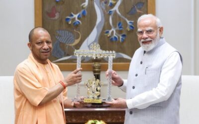 Uttar Pradesh Chief Minister Yogi Adityanath with Prime Minister Narendra Modi recently.