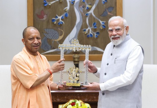 Uttar Pradesh Chief Minister Yogi Adityanath with Prime Minister Narendra Modi recently.