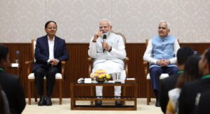 Prime Minister Narendra Modi with principal secretary in the PMO PK Mishra.