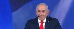 Israeli PM Benjamin Netanyahu speaks to supporters after the final ballot results.