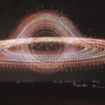A Long March drone show by Chinese ambassy in New York to mark the historical occasion.
