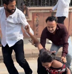 CJP protestors were assaulted on Saturday by an alleged anti-protestors group.