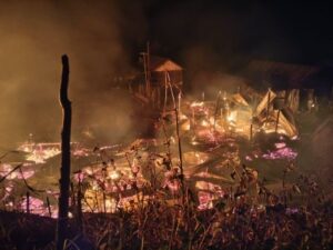 A Kuki village was set on fire amid fresh wave of violence in Manipur on Saturday.