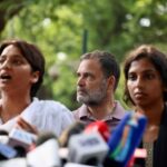 NSUI leader Ritu Barala recounts her alleged assault during police detention while standing alongside Rahul Gandhi.
